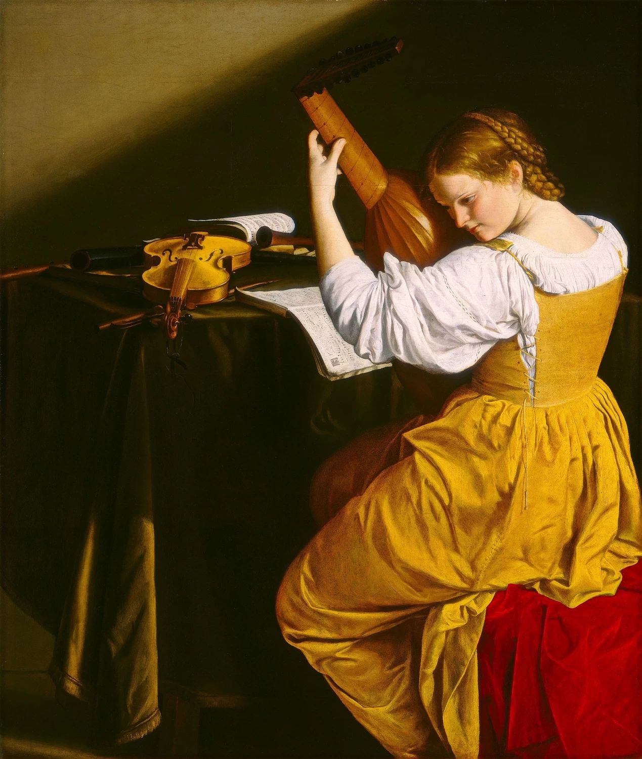 Suonatrice di liuto - Washington, National Gallery of Art